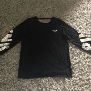 VS PINK SEQUINED LONG SLEEVE